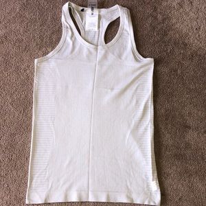 Athletic Silver white tank